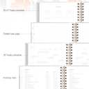 And Per Se 2026 Planner with Pattern, A4 Size-Daily, Weekly & 18-Monthly Planner, Daily Schedule, Monthly Tabs, 100 GSM Thick Paper(Botanical Floral) (Flower02)