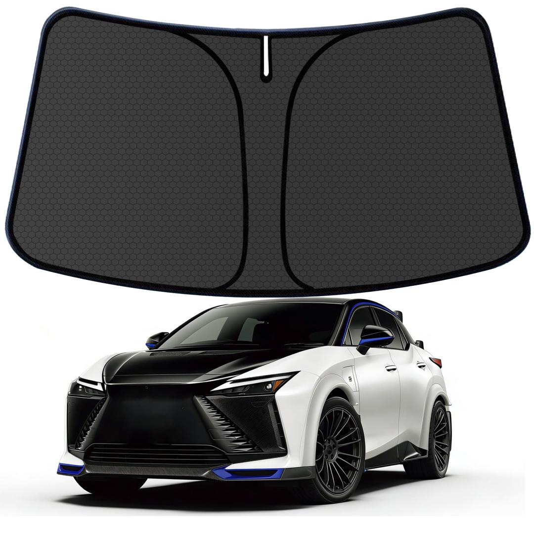 RZ Customized Windshield Sun Shade for 2023 2024 2025 2026 Lexus RZ Front Window Sunshade Visor Protector Foldable Blocks UV Rays Keep Car Cooler Accessories