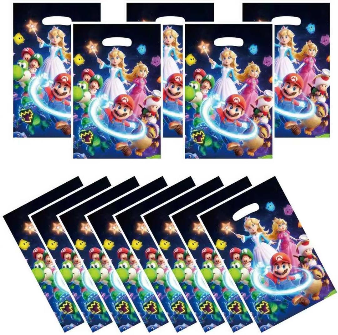 2 x 88xiaoyun 30 PCS latest Mario Themed Party Gift Bags, Party Supplies for Kids, Cute Mario Game Themed Party, Birthday Decoration Gift Bags Suitable for Girls or Boys