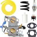 FitBest Carburetor for Husqvarna 455, 455E, Rancher 460, 461 Chainsaw  Replaces 544883001 544227401  Includes Gasket, Fuel Filter, Easy Install, WTA-29 Replacement