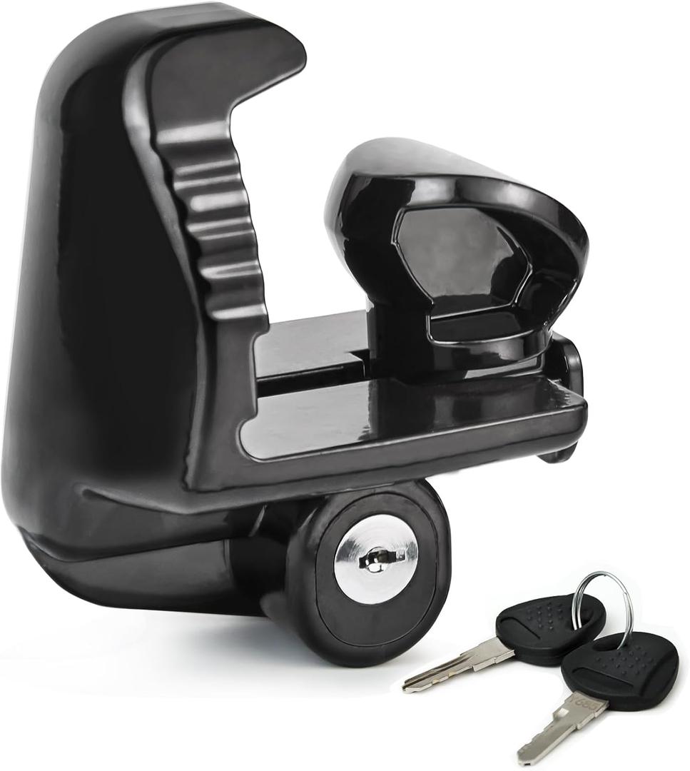 Trailer Lock with Keys Fit 1-7/8 ",2 ",and 2-5/16" Couplers,Universal Accessories for Boat,Vehicles,Trailers and Rv,Heavy-Duty Steel