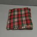 FoldTier Set of 6 Double-Layer Christmas Placemats Red and Green Buffalo Plaid 13x19 Inch Christmas Checkered Tartan Placemats Washable Holiday Table Mat Set for Dining Parties New Year Winter Table