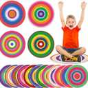 Tinideya 12 Pcs Kids Carpet Circle Seats for Class 16 Inch Round Classroom Rug Floor Cushions Soft First Day of School Educational Mat Non Slip Back to School Learning Playing Areas(Vivid)