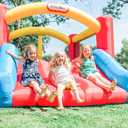 Little Tikes Jump 'n Slide Inflatable Bouncer Includes Heavy Duty Blower With GFCI, Stakes, Repair Patches, And Storage Bag, for Kids Ages 3-8 Years, Regular