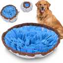 Snuffle Mat for Dogs - Adjustable Interactive Puzzle Toy for Large & Small Breed Slow Feeder for Mental Stimulation & Stress Relief Encourages Natural Foraging Ideal for Indoor & Outdoor Use (Blue)