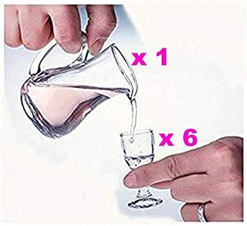 NEW Super Small Goblet cup ultra-transparent glass goblet a cup of Maotai small glass of spirits Set of 7pcs