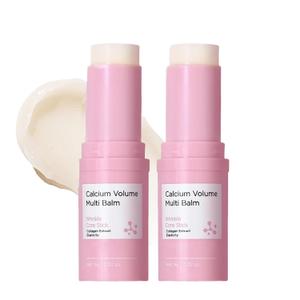 2 Pcs Hydrating Multi Eye Balm Stick, Wrinkle Repair Bounce Moisturizing Multi Balm Stick All-in-One Collagen Stick Hydrating Lip Balm Eye Cream Face Neck Moisture Balm Skin Care