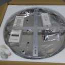 Cainjiazh 11.8" Modern Crystal Chandeliers LED Crystal Ceiling Light Fixture Flush Mount Ceiling Chandelier Light Chandelier for Dining Room Hallway ThreeTier Dimmable with Remote Control