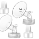 24mm Flange and Duckbill Valve Compatible with Spectra S1 S2 9 Plus Breastpump Replacement to Spectra Pump Parts, Not Original, Replace Accessories.