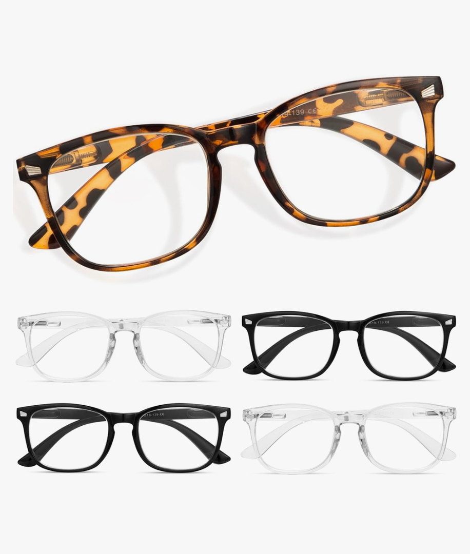 CCVOO Reading Glasses for Women, Eyeglasses, Blue Light Readers for Women, Computer Eye Glasses, Cheaters, +3.0 CCVOO Reading Glasses for Women, Eyeglasses, Blue Light Readers for Women, Computer Eye Glasses, Cheaters, +3.0