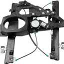 Dasbecan Front Passenger Side Power Window Regulator with Motor and Panel Compatible with Ford Expedition Lincoln Navigator 2007-2017 Right Side with 2-Pin Plug Replaces 748-598 7L1Z7823200B