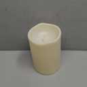 Homemory 6" x 9" Extra Large Outdoor Waterproof Candle with Auto 6-Hour Timer, No Remote, Ivory Plastic Made, Long Last for Half A Year