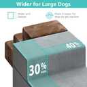 YENING Large Dog Stairs for High Beds - Extra Wide Pet Steps for Large Dogs to Get on Tall Bed 3 Deep Step Cat Ramp for Couch