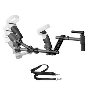 Stock for Quest 2, Compatible with VR Quest2 Controller Grips for Enhance Stability and Control Magnetic Stock Rifle Adapter (Black for Quest2)