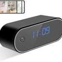 Hidden Camera Detector with Clock HD 1080P WiFi Nanny Cam Wireless Camera Night Vision& Motion Detertor for Indoor Security