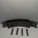 Hammer-in Landscape Edging - 48-inch Strips - 8-inch Depth 1/4-inch Rounded top COR-Ten Steel (5 Pack)