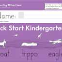Learning Without Tears Kick Start Kindergarten, Age 3+, Preschool, Handwriting Practice, Writing Book, School & Home, Language Arts, Tutoring, Sensory