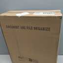 PAG Hanging Wall File Holder Mail Organizer Wall Mount Document Letter Rack, 5-Tier, Black