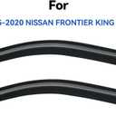 Window Visors Rain Guards for 2005-2020 Nissan Frontier King Cab, Out-Channel Window Vent Wind Deflectors Visors Shades for 05-20 Frontier Extended Cab, 2PCS