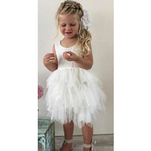 white baby dress(size not mentioned)