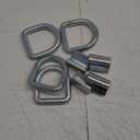 Weld on D Ring Heavy Duty Trailer Truck D Ring 4-Pack Trailer Tie Down Anchor, 1/2" Stake Pocket D Ring, Forged Steel D-Rings with Welding Clip