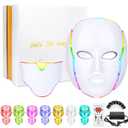 LED Face Msk (model FM-01), 7 Color LED Msk Light Therpy, Skin Care Msk for Face and Neck