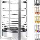 Kitchen Utensil Holder for Kitchen Counter, Stainless Steel Utensil Crocks, Utensil Storage Caddy Organizer, Cooking Utensil Holder, kitchen tools, Easy Cleaning (Silver/7.4''x5.2'')