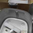 oneisall Cat Water Fountain, 3.5L/118oz Battery Operated Pet Fountain Stainless Steel, Automatic Water Fountains for Cats Indoor, Rechargeable (Hale 3.5L Black Color)