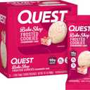 Quest Nutrition Frosted Cookies Twin Pack, Strawberry Cake, 1g Sugar, 10g Protein, 2g Net Carbs, Gluten Free, 16 Cookies