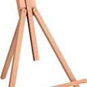 Falling in Art Beechwood 25" Tabletop Easel Display Stand for Painting - Holding Canvas Up to 22 1/2 Inches High, A-Frame Artist Tripod with Rubber Feet, Portable Photo and Sign Holder