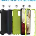 for Samsung Galaxy A12 case, Heavy Duty case,[ with Clip],[Shockproof] [Dropproof] [Dust-Proof] (Blue-Green)