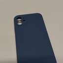 Vooii Compatible with iPhone 11 Case, Upgraded Liquid Silicone with [Flat Edges] [Camera Protection] [Soft Anti-Scratch Microfiber Lining] Phone Case for iPhone 11 6.1 inch - Navy Blue