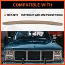 ECOTRIC Dash Pad Dashboard Saddle Brown Compatible with 1967-1972 Chevy Chevrolet GMC Truck 67 68 69 70 71 72