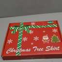 48 Inch Christmas Tree Skirt  Vonhen Extra Larger Thick Faux Fur Tree Skirt White Plush Skirt for Merry Chtistmas Party Christmas Tree Decoration