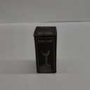 Solid Brass Vintage Chalic Goblet Medieval Handmade Decorative WineGlass Communion Cup with Royal Embossed Design 1Pcs (Without Box, Floral Black)