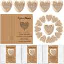 Leinuosen 30 Set John 3: 16 Father's Day Religious Encouragement Gift Christian Pocket Heart Token Bible Verses God Blessed Party Favors with Holy Cards Prayer for Dad Family Friend Coworker