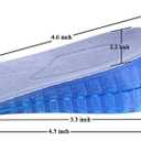 Topwon 1.8'' Two Layers Height Increase Taller Shoe Gel Insole Blue