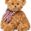Bearington Collection Wuggles Teddy Bear Stuffed Animal 18 in - Teddy Bears Plushies - Vintage Bear Plush for Baby - Old Fashioned