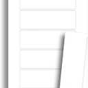Printable Bookmarks - Blank Bookmark Printing Paper for Inkjet & Laser Printers - 2" x 6" Perforated Bookmarks 5 per Page - 25 Sheets / 125 Book Marks (Bright White)