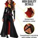 Morph Women's Adult Vampire Bodysuit Vampiress Costume For Woman M