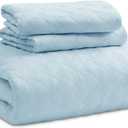 Bedsure Quilts King Size - Lightweight Bedspreads King Size with Basket Weave Pattern, Soft Quilt Bedding Set, Sky Blue Comforter Set Coverlet for All Seasons with 2 Pillow Shams (106" x 96") | Skin-Friendly Soft, All-Season Comfort, Breathable, Lightweight, Machine Washable