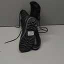 HEAWISH Womens Winter Snow Boot Fur Lined Mid Calf Warm Boots (6, Black)