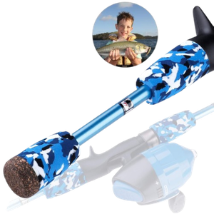 ODDSPRO Kids Fishing Pole, Portable Telescopic Fishing Rod, Blue
