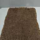 TYUU Waffle Bath Mat, Boho Bathroom Rugs Non Slip Washable Super Absorbent Quick Dry Bath Mat Farmhouse Bathroom Decor, 24"x16" Mocha