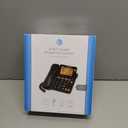 AT&T CD4930 Black Corded Phone with Digital Answering System, Caller ID, Extra-Large Tilt Backlit Display & Big Buttons