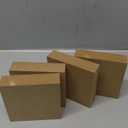 Bright Creations 4 Pack of Unfinished Wood Blocks for Crafting, Wall Decorations, MDF Wooden Squares 1 Inch Thick for DIY Projects, Art Classes, Photo Blocks, Painting (5x5 Inches) (Square 5x5in)