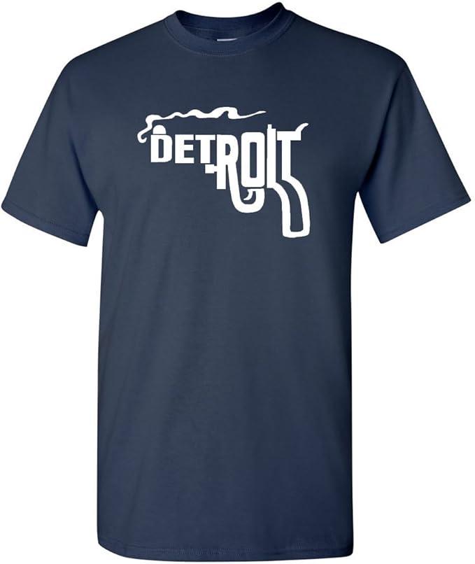 Detroit Smoking Gun Philadelphia Sunny Adult T-Shirt Tee (Large, Navy)