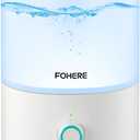 FOHERE Humidifier for Bedroom Baby, 3.2L Top Fill Cool Mist Humidifiers for Nursery, Home, 28H Ultra Quiet Runtime, Auto Shut-Off, Soft 7-Color Night Light, BPA-Free, Essential Oil Tray, White