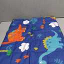 HOSUKKO Weighted Blanket - 5 lbs Blue Dinosaur Heavy Blanket - Breathable Blanket(36 * 48 inches, 5 lbs)