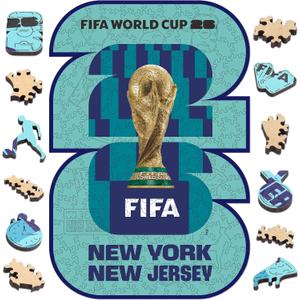 FIFA World Cup 2026 Wooden Puzzle Collectible-NY-NJ Poster 200Pcs DecorGift